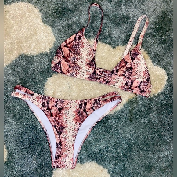 SHEIN Swim Snake Sexy Bikini Set Poshmark